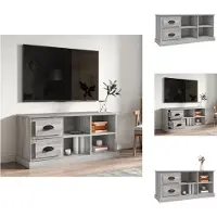 vidaXL Armoire TV Gris Sonoma 102x35,5x47,5 cm Bois composite - Meuble TV