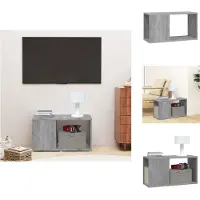 vidaXL Armoire TV Gris Sonoma 60x24x32 cm Bois composite - Meuble TV