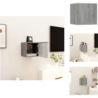 vidaXL Armoire TV murale Gris Sonoma 30,5x30x30 cm - Meuble TV