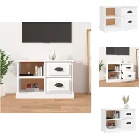 vidaXL Armoire TV Blanc 73x35,5x47,5 cm Bois composite - Meuble TV