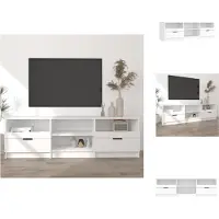 vidaXL Armoire TV Blanc 150x33,5x45 cm Bois composite - Meuble TV
