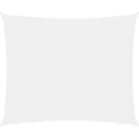 The Living Store Voile d'ombrage tissu Oxford rectangulaire 6x8 m blanc