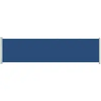 vidaXL Marquise latérale extensible 600x160 cm Bleu