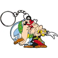 Plastoy Breloczek Asterix i Obelix - Śmiejący się, 9 cm, Ręcznie malowany PVC