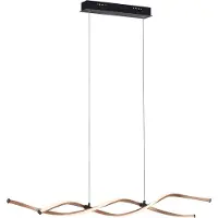 Paul Neuhaus Suspension LED - Noir - Jaune d'or - Métal - 110 x 120 cm