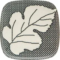 House Doctor Assiettes en châtaignier gris / bleu - lot de 6 pièces