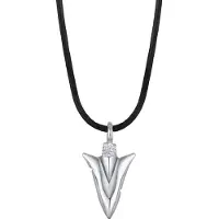 KUZZOI Chaîne 'Pfeil' noir / argent