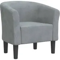 vidaXL Chaise cabriolet gris foncé velours