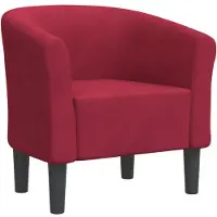 vidaXL Chaise cabriolet rouge bordeaux velours