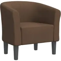 vidaXL Fauteuil club marron tissu