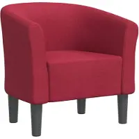 vidaXL Chaise cabriolet rouge bordeaux tissu