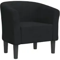 vidaXL Chaise cabriolet noir velours