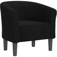 vidaXL Fauteuil club noir tissu