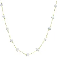 Valero Pearls Chaîne or / blanc