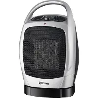Detexpol Termozeta Oscillerende Keramische Ventilatorkachel 1500W Zilver/Zwart