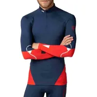 Rossignol Infini Compression Race Sous-vêtement à manches longues Rouge, Bleu M Homme Rouge, Bleu M