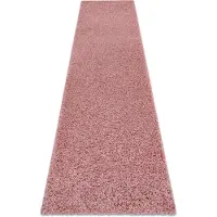Rugsx Tapis, le tapis de couloir SOFFI shaggy 5cm rose - pour la cuisine, l'antichambre, le couloir 70x300 cm
