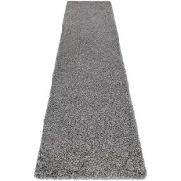 Rugsx Tapis, le tapis de couloir SOFFI shaggy 5cm gris - pour la cuisine, l'antichambre, le couloir 60x300 cm