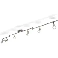 B.K.Licht Plafonnier LED barre lumineuse 6 spots éclairage plafond spots modernes