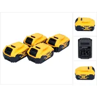 DeWalt DCB 184 P4 Pack de batteries 18 V 5,0 Ah / 5000 mAh 4 pcs. Batterie XR Li-Ion - avec indicateur de charge