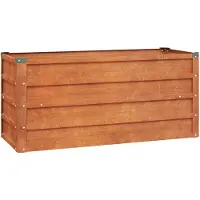 vidaXL Lit surélevé rouillé 100x40x45 cm acier corten