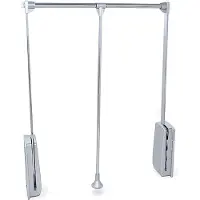Emuca Closet Hang 600-830 Mm Folding Hanger Argenté