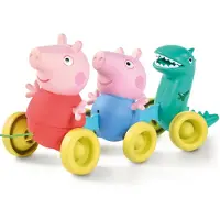 Tomy Toomies Pull Along Peppa (E73527) - Wibble Wobble Action Peppa Pig, George & Dinosaur Toy - Whe