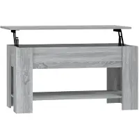 vidaXL Table basse Gris Sonoma 101x49x52 cm Bois composite