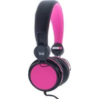 OEM T'nB BE COLOR - Micro-casque - circum-aural - filaire - noir, rose