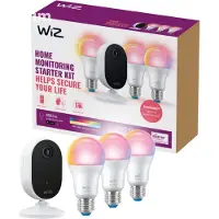 WiZ Connected WiZ Home Monitoring Kit de démarrage - 3 ampoules connectées + caméra IP
