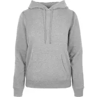 Build Your Brand Ladies Basic Hoody Heather Grey - Build Your Brand BB007 - Taille L