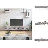 vidaXL Armoire TV Gris Sonoma 150x36x30 cm Bois composite - Meuble TV