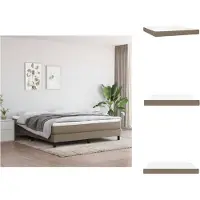 vidaXL Matelas à ressorts ensachés Taupe 160x200x20 cm Tissu - Matelas