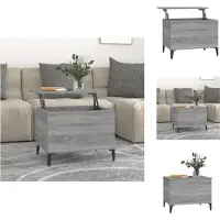 vidaXL Table basse Gris Sonoma 60x44,5x45 cm Bois composite - Tables basses
