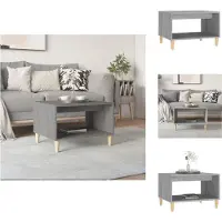 vidaXL Table basse Gris Sonoma 60x50x40 cm Bois composite - Tables basses