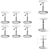 vidaXL Chaises de salle à manger 6 pcs. Blanc Similicuir - Chaises de salle à manger