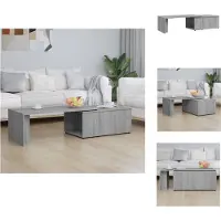 vidaXL Table basse Gris Sonoma 150x50x35 cm Bois composite - Tables basses