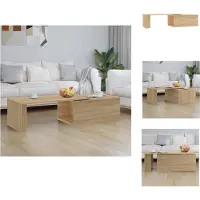 vidaXL Table basse Chêne Sonoma 150x50x35 cm Bois composite - Tables basses