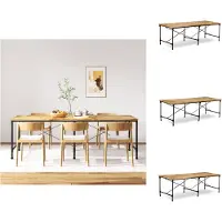 vidaXL Table de salle à manger Mangoholz Massiv 240 cm - Tables de salle à manger