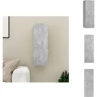 vidaXL Armoire TV gris béton 30,5x30x90 cm Bois composite - Meuble TV