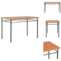 vidaXL Table à manger marron 120×70×75 cm MDF - Tables à manger