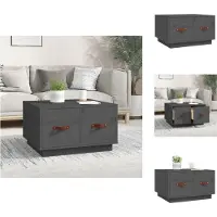 vidaXL Table basse Gris 60x53x35 cm Pin massif - Tables basses