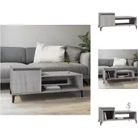 vidaXL Table basse Gris Sonoma 100x50x45 cm Bois composite - Tables basses