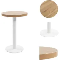 vidaXL Table de bistrot marron clair 50 cm MDF - Tables de salle à manger