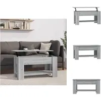 vidaXL Table basse Gris Sonoma 101x49x52 cm Bois composite - Tables basses