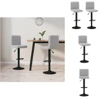 vidaXL Tabouret de bar 2 pcs velours gris clair - Tabouret de bar