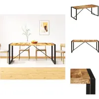 vidaXL Table de salle à manger Manguier rugueux massif 180 cm - Tables de salle à manger