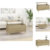 vidaXL Table basse Chêne Sonoma 90x44,5x45 cm Bois composite - Tables basses
