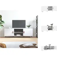 vidaXL Armoire TV Blanc 150x30x50 cm Bois composite - Meuble TV