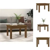 vidaXL Table basse brun miel 45x45x30 cm Pin massif - Tables basses